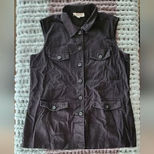 Talbots Button Down Tank